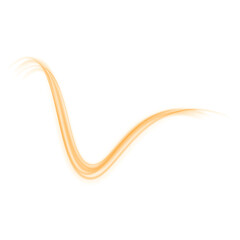 Festive gold stripe on white background. Yellow curl twirl png for the holidays. Gold colored curve rope. Vector png twirl, line, curve, rope, stripe design element. transparent background PNG