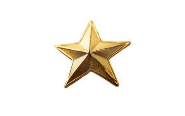Honoring fallen service member with gold star badge displayed on formal military attire isolated on white background PNG