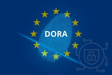 DORA (Digital Operational Resilience Act) introduced by the European Union. Ensures digital stability in financial systems and services. Concept.
