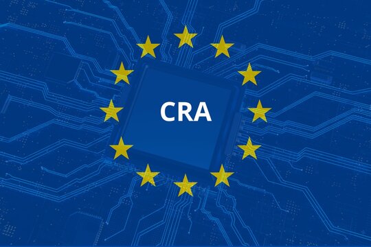 CRA (Cyber Resilience Act) introduced by the European Union. Security requirements for connected hardware and software products. Concept.