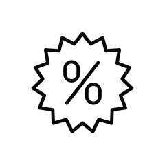 percent discount sign vector design