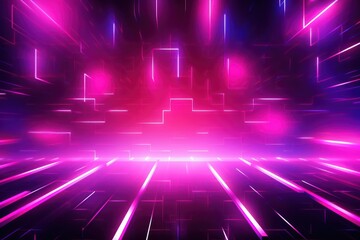 Purple and pink futuristic neon light backgrounds abstract.