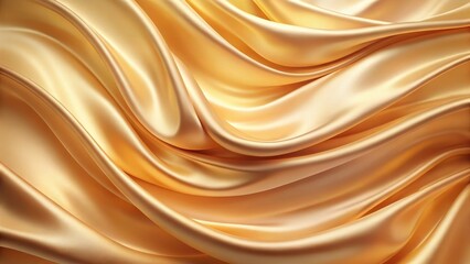 Obraz premium Gradient silk background with warm golden hues and creamy soft pastel shades blending seamlessly into each other , silk, smooth