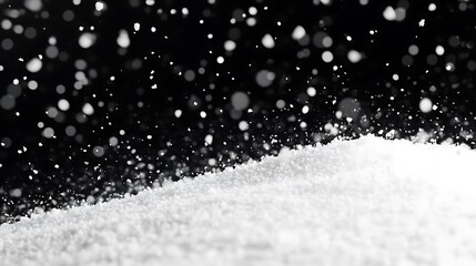 Fototapeta premium Snow particles dark light wallpaper