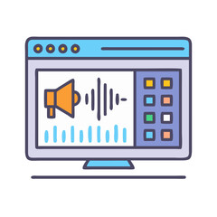 Website Audio Editing Tools with Equalizer and Megaphone