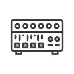 Vintage Analog Sequencer Icon for Music Production