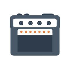 Fototapeta premium Illustration of a stylized blue guitar amplifier icon