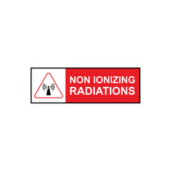 Non ionizing radiation icon line vector design illustration