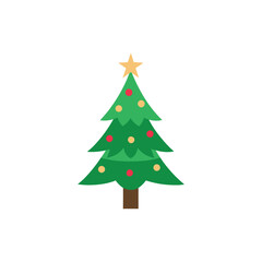 christmas tree on white background