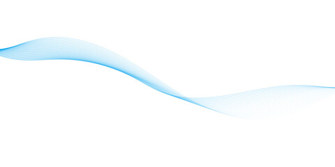 Abstract vector background with blue wavy lines. Blue wave background. Blue lines vector illustration. Curved wave. Abstract wave element.	