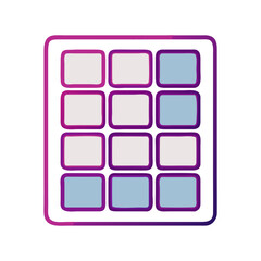 Pad controller illustration with gradient and rounded square buttons