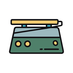 Icon of a simple modern kitchen scale gadget