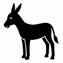 new style donkey animals vector icon on white background
