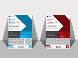 Corporate business flyer template design set, Brochure design, cover modern layout, annual report, poster, flyer in A4 with colorful business proposal, promotion, advertise, publication, cover page. 