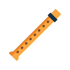 Cartoon Recorder Flute Image for Kids Music Lesson