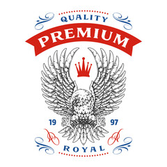 Premium quality emblem featuring an eagle design