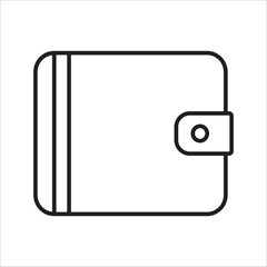 wallet icon. plain color simple style. EPS 10 vector