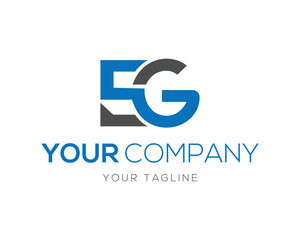 EG Letter Logo Design Creative Trendy Vector  Template.