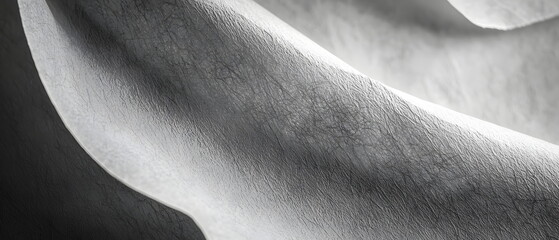 Fototapeta premium Detailed Texture of Soft Fabric in Subtle Shades of Gray