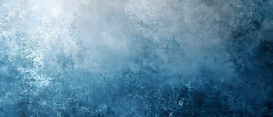 Fototapeta premium Abstract blue textured background with icy appearance and depth
