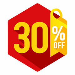 red sale sign