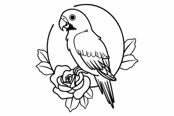 parrot on a branch