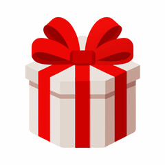 gift box with red ribbon