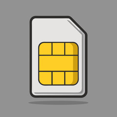 sim card isolated on white