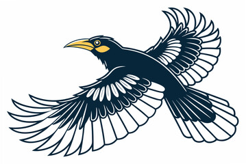 Naklejka premium vector illustration of an eagle
