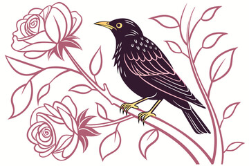 bird on branch