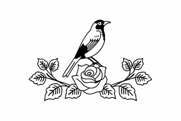 vector illustration of a bird