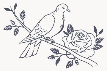 vector illustration of a bird