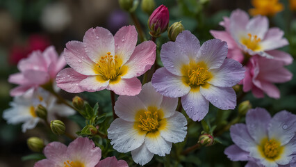 Fototapeta premium pink and white flowers