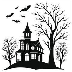 vector illustration of an old church