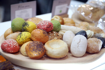 mini panecillos brioche de diferentes sabores e ingredientes