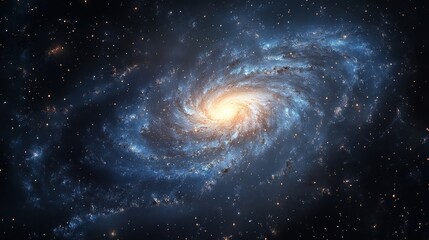 Obraz premium Beautiful Spiral Galaxy in Deep Space - Stunning Cosmic View of Stars and Galaxies