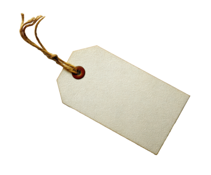 Blank tag for labeling gifts, crafts, and projects