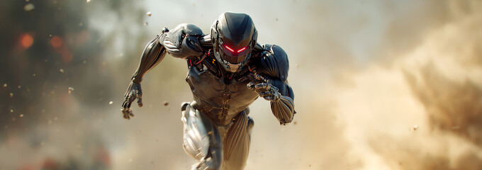 war cyborg, AI generated