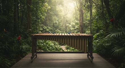 Marimba in a Mystical Jungle Setting