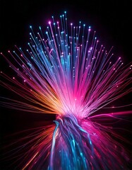 fireworks in the night sky