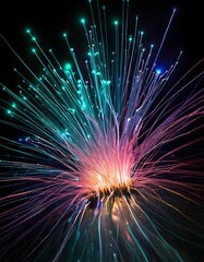 fireworks in the night sky