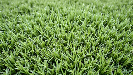 Obraz premium Clean grass background with detailed surface elements, high-quality texture for print templates. Professional quality visual asset