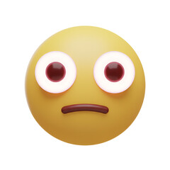 Fototapeta premium Bright Eye Rings, Neutral Mouth.