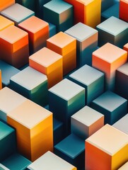 Obraz premium Stacked Cubes