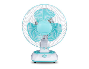 Beautiful Electric Table Fan Isolated on PNG Background	