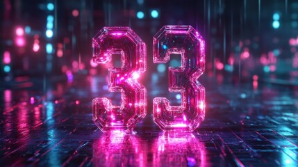 Futuristic number 33