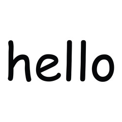 Hello SVG Cut File – Hand Lettered Script Word Art