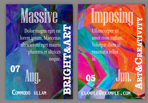 Flyer A4 With Polarized Light In Microscopic View Crystal Structure