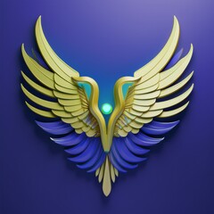 Obraz premium airline logo with wings 