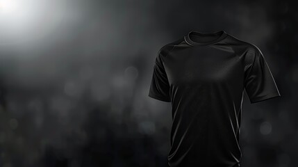 A sport jersey is displayed on an invisible mannequin, rotating to reveal front and back designs along with customizable number placement and copy space